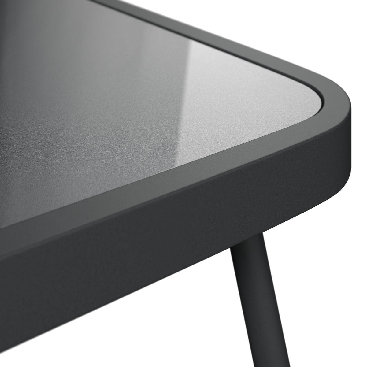 LOUNGEGARNITUR 6-teilig   Eisen  - Dunkelgrau, MODERN, Glas/Textil (198l) - Ambia Garden