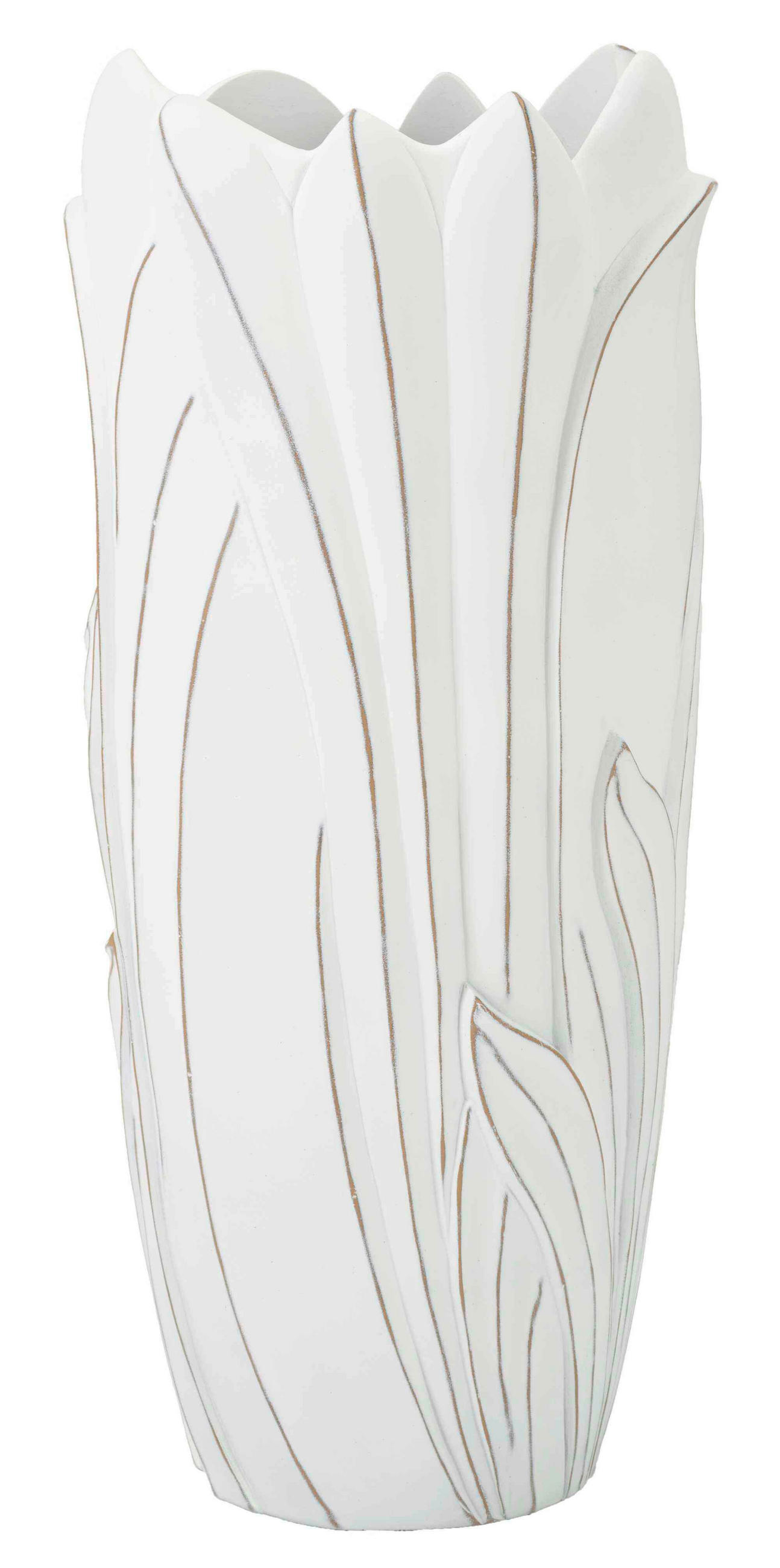 Vase Gardy Weiß B: 30,5 cm