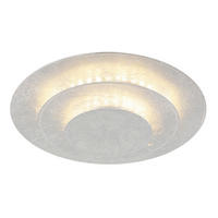 LED-DECKENLEUCHTE  18/7 cm    - Silberfarben, Design, Metall (18/7cm) - Globo