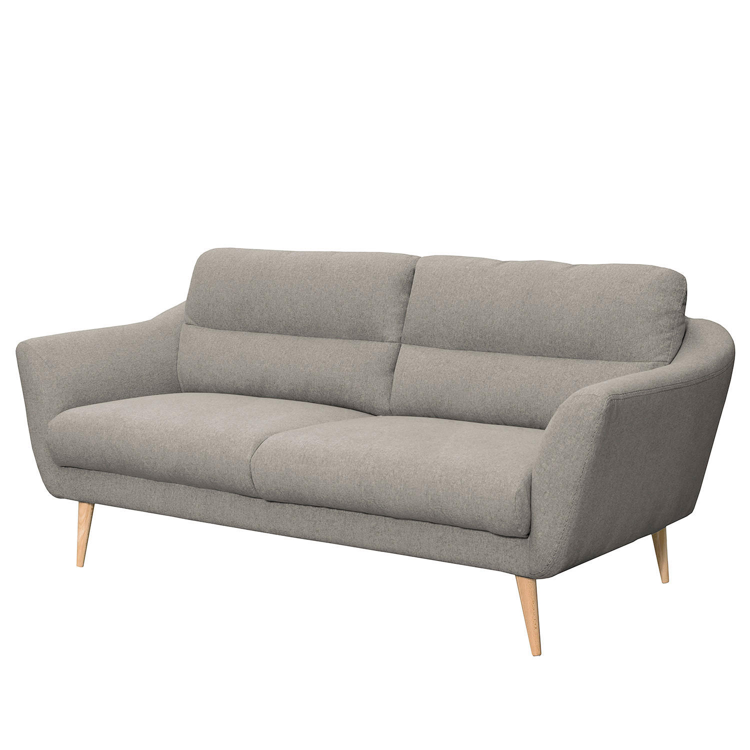 Thumbnail - Livetastic 2,5-Sitzer Tromso, Grau, Textil, Buche, 3-Sitzer, 187x87x88 cm, Made in EU, Rücken echt, Wohnzimmer, Sofas & ...