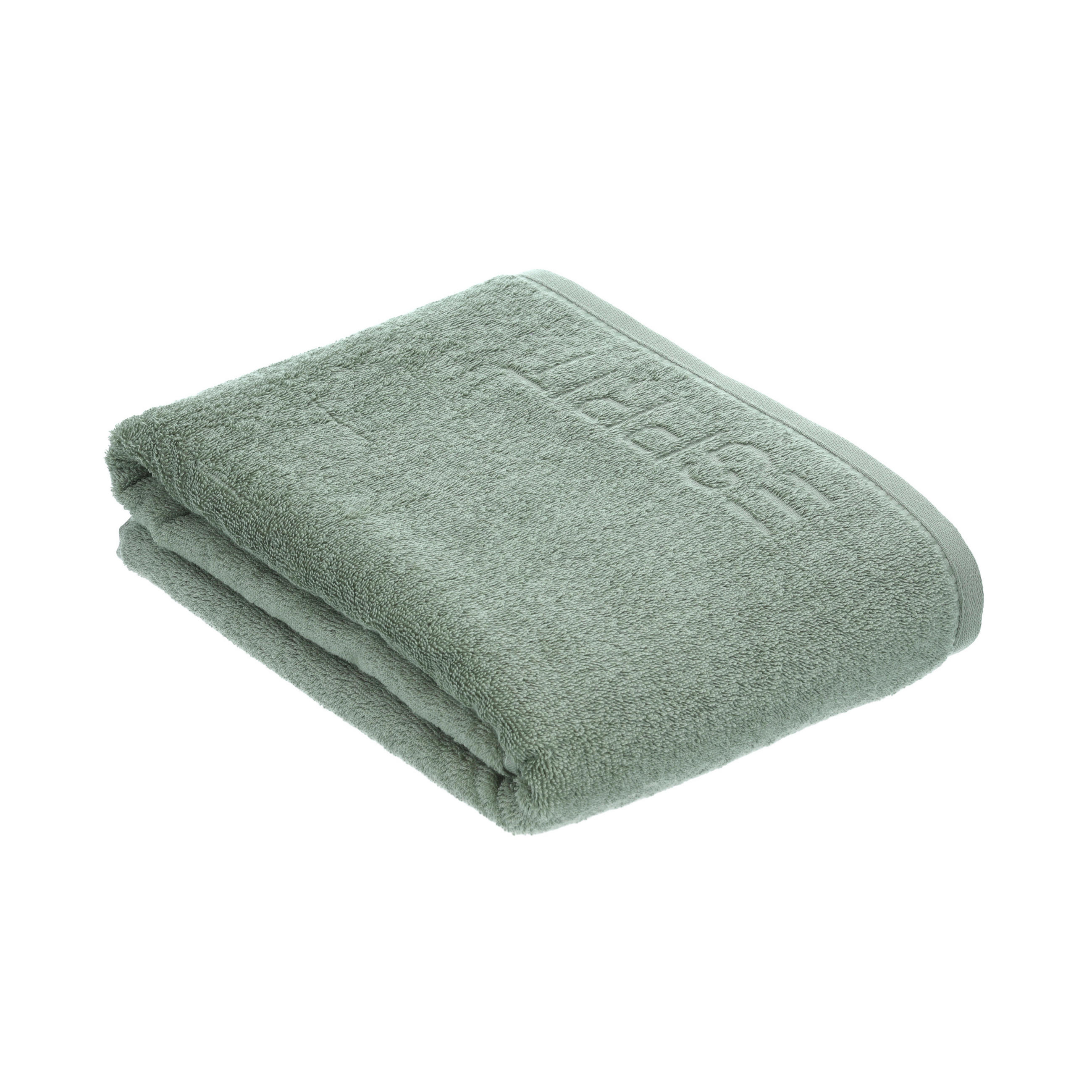 BADETUCH Solid Grün 150/100 cm  - Grün, KONVENTIONELL, Textil (150/100cm) - Vossen
