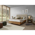 BOXSPRINGBETT 180/200 cm in Sandfarben, Wildeiche - Sandfarben/Wildeiche, Natur, Holz/Textil (180/200cm) - Valnatura