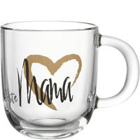 TASSE EMOZIONE 400 ml  - Transparent/Goldfarben, Basics, Glas (12,5/10,0/8,7cm) - Leonardo