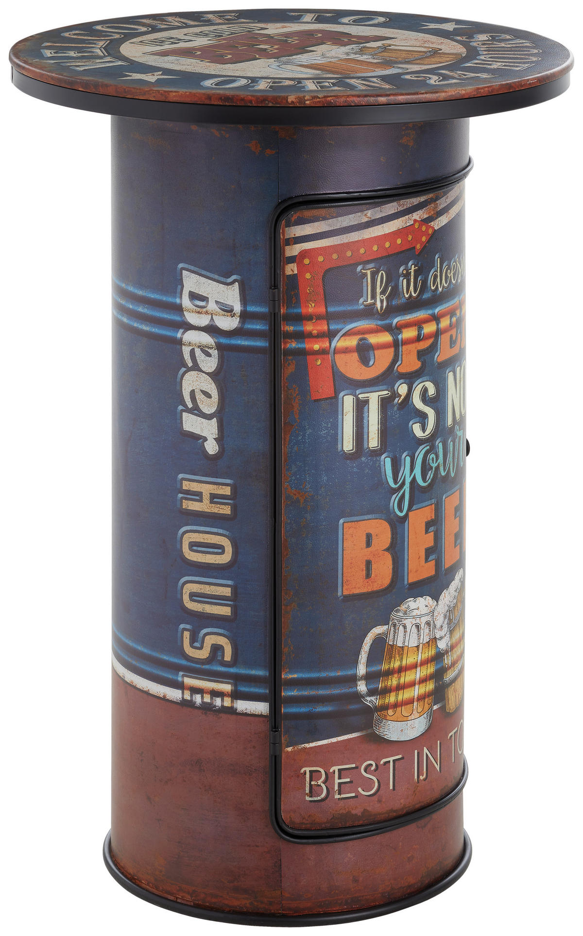 BAR  višebojna   - višebojna/crna, Trendi, metal/pločasti materijal (60/89/60cm) - Xora