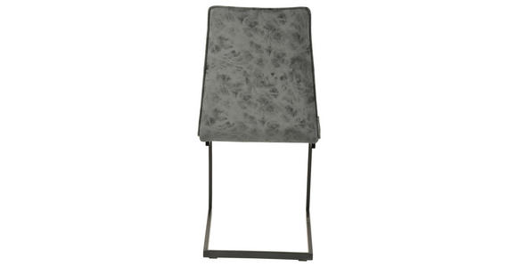 SCHWINGSTUHL in Metall, Textil Greige, Schwarz - Greige/Schwarz, Design, Textil/Metall (48/90/57cm) - Hom`in