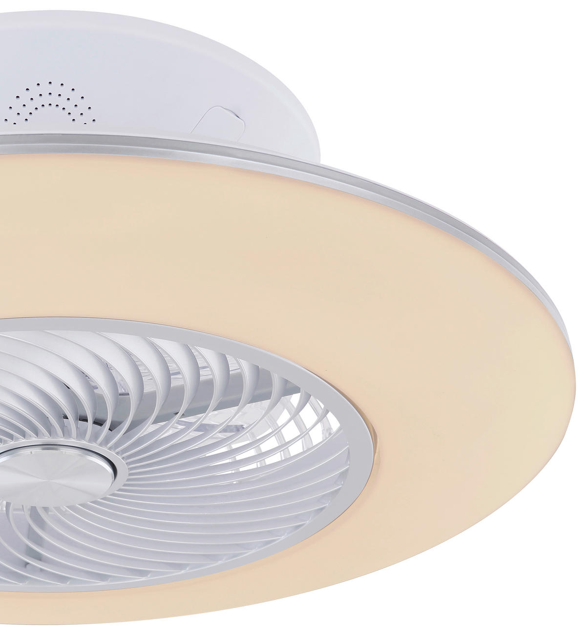 DECKENVENTILATOR 58/22 cm   - Silberfarben/Weiß, Design, Kunststoff/Metall (58/22cm) - Novel