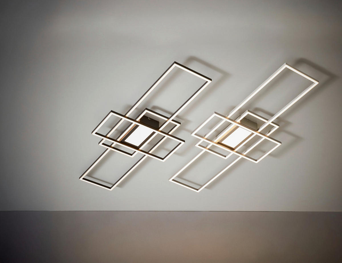 Plafonieră Cu Led 60 W    105/42/6,5 cm  - antracit, Design, plastic/metal (105/42/6,5cm) - Novel