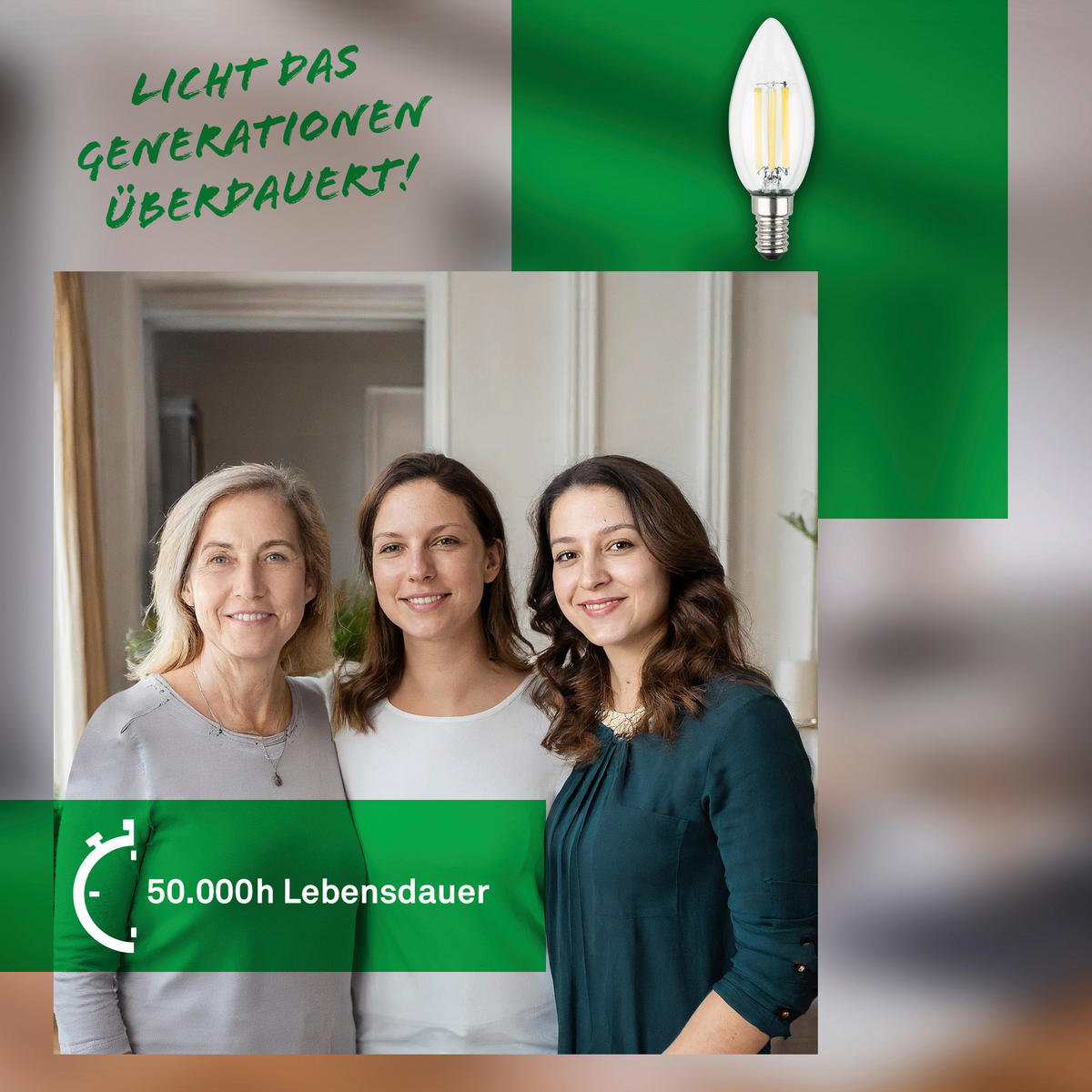 LED-LEUCHTMITTEL   E14 4 W 840 lm  - Silberfarben, Basics, Glas (3,5/9,8cm)