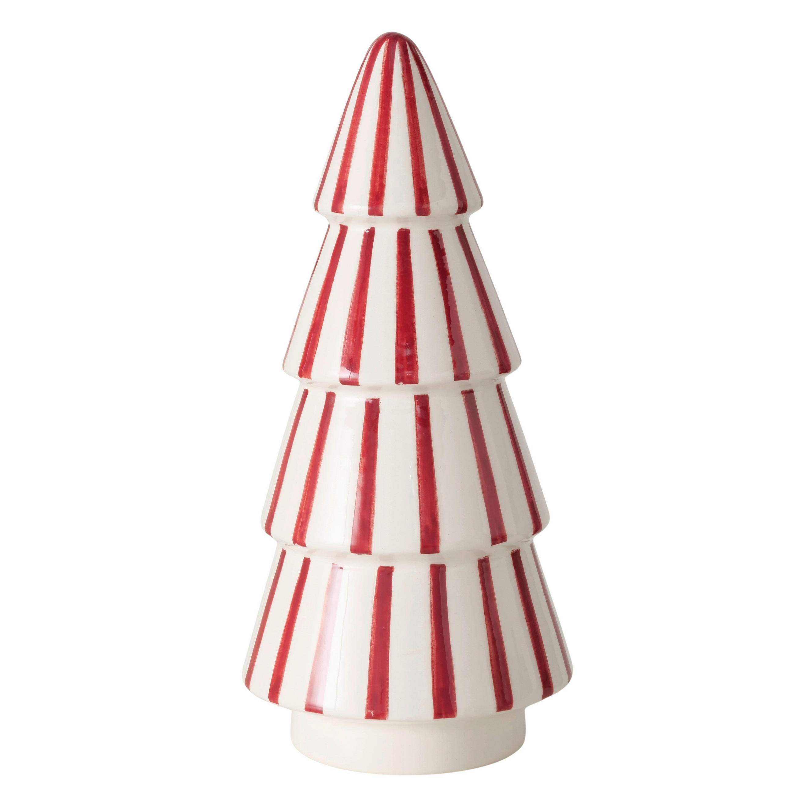 DEKOBAUM  - Rot/Weiß, Basics, Keramik (9/9/19,5cm) - Boltze Home