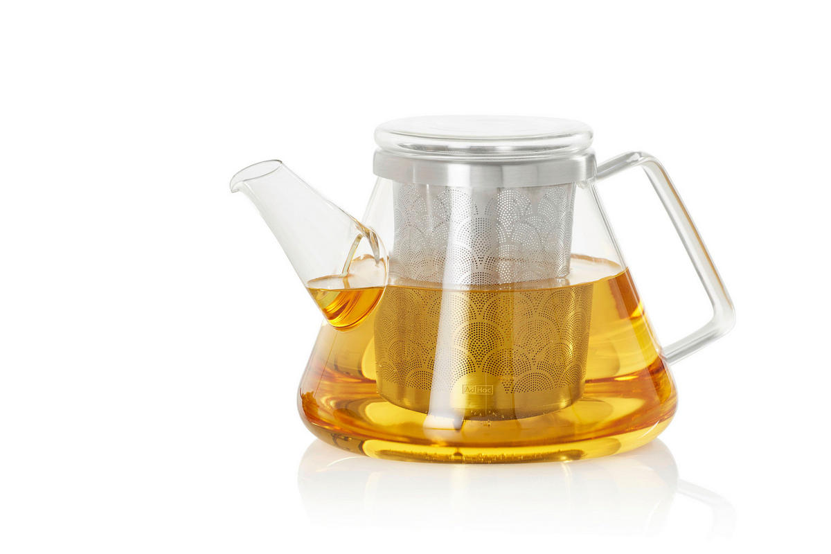 TEEKANNE FUSION  - Edelstahlfarben/Transparent, Design, Glas/Metall (15/12,5cm) - AdHoc