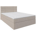 BOXBETT 140/200 cm  in Creme  - Creme/Schwarz, KONVENTIONELL, Holz/Kunststoff (140/200cm) - Carryhome