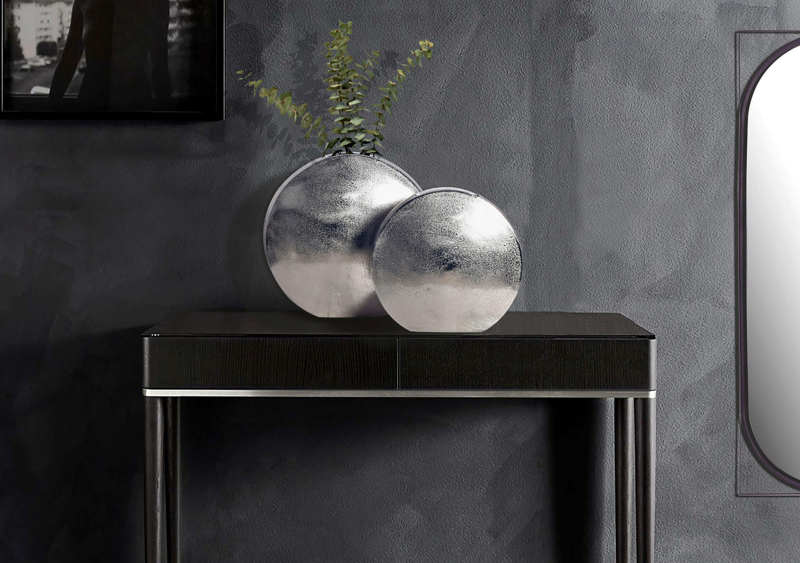 DEKORVAS  - silver, Design, metall (35/34/13,5cm) - Livetastic