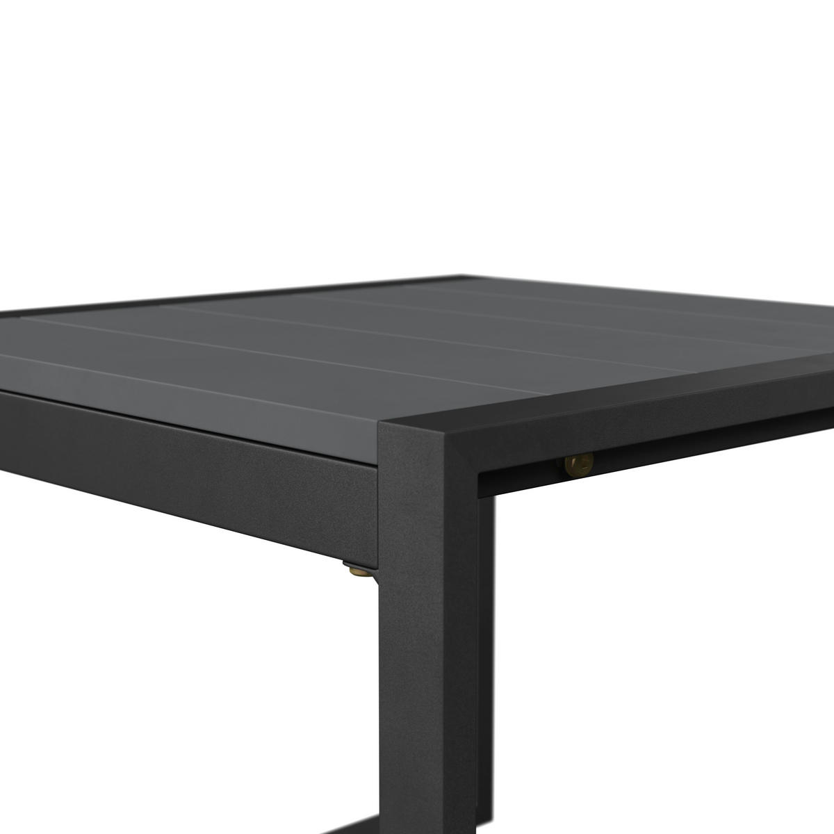 BALKONSET Grau 3-teilig  - Grau, Design, Kunststoff/Textil - Ambia Garden