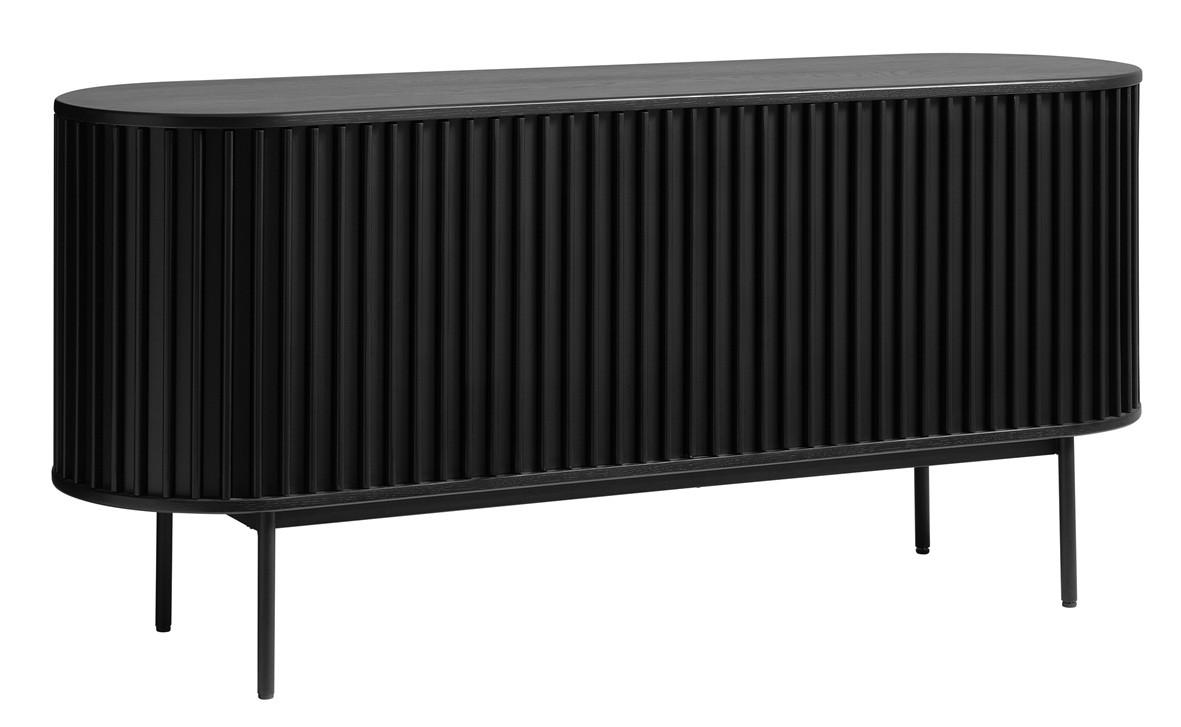 SIDEBOARD svart  160/73/45 cm  - svart, Trend, metall/trämaterial (160/73/45cm) - Novel