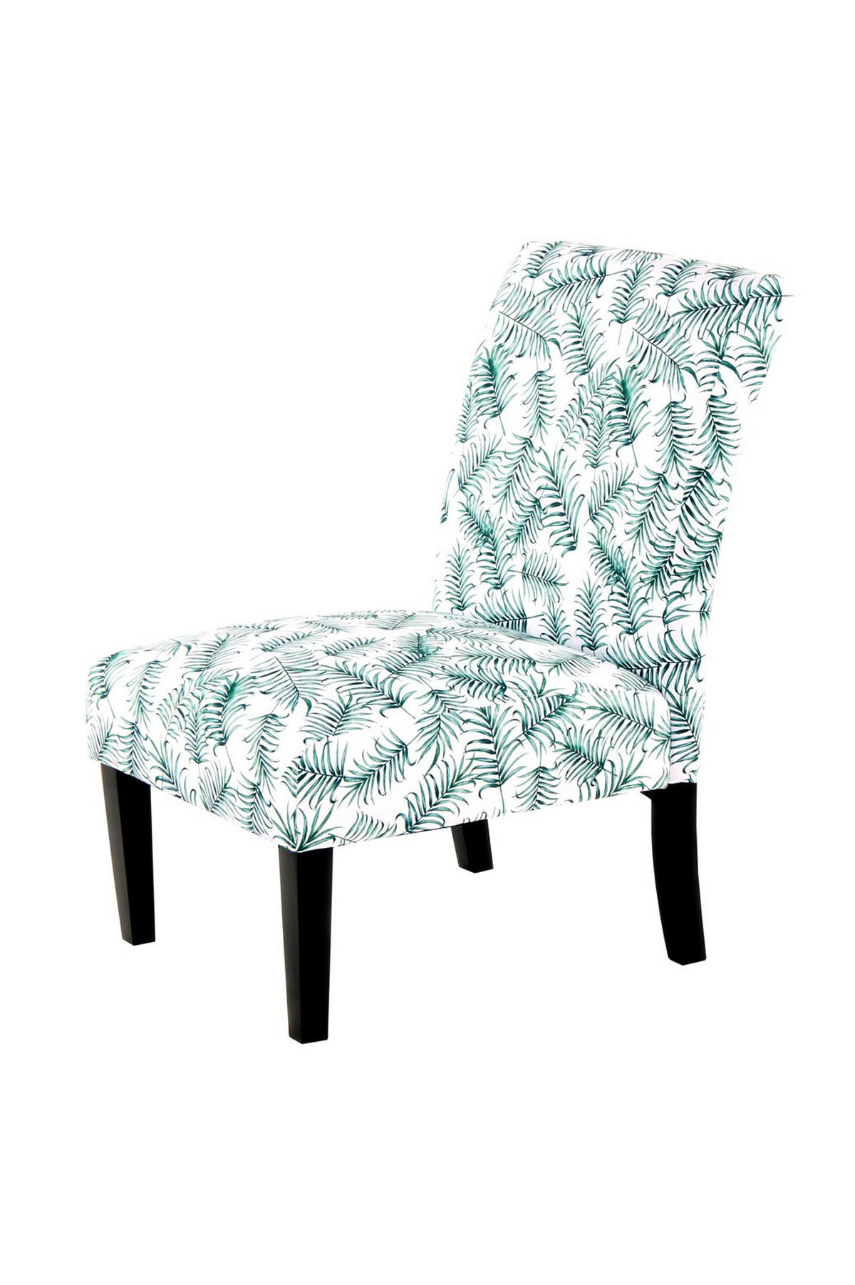 STUHL Flachgewebe Grün, Weiß  - Schwarz/Weiß, Design, Holz/Textil (55/92/77cm) - Kayoom