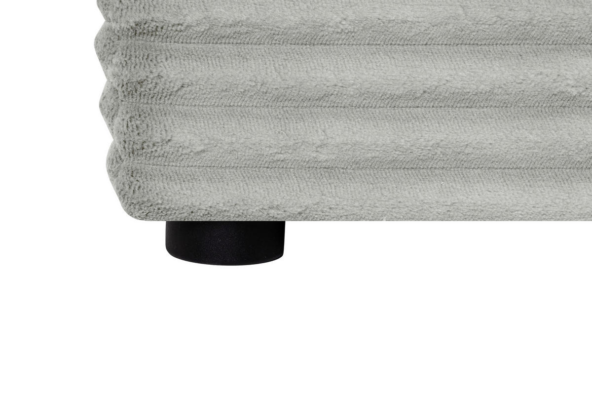 BOXBETT 120/200 cm,  in Hellgrau, Matratze, Bettkasten, Topper, H3 = fest  - Hellgrau/Schwarz, Trend, Kunststoff/Textil (120/200cm) - Boxxx