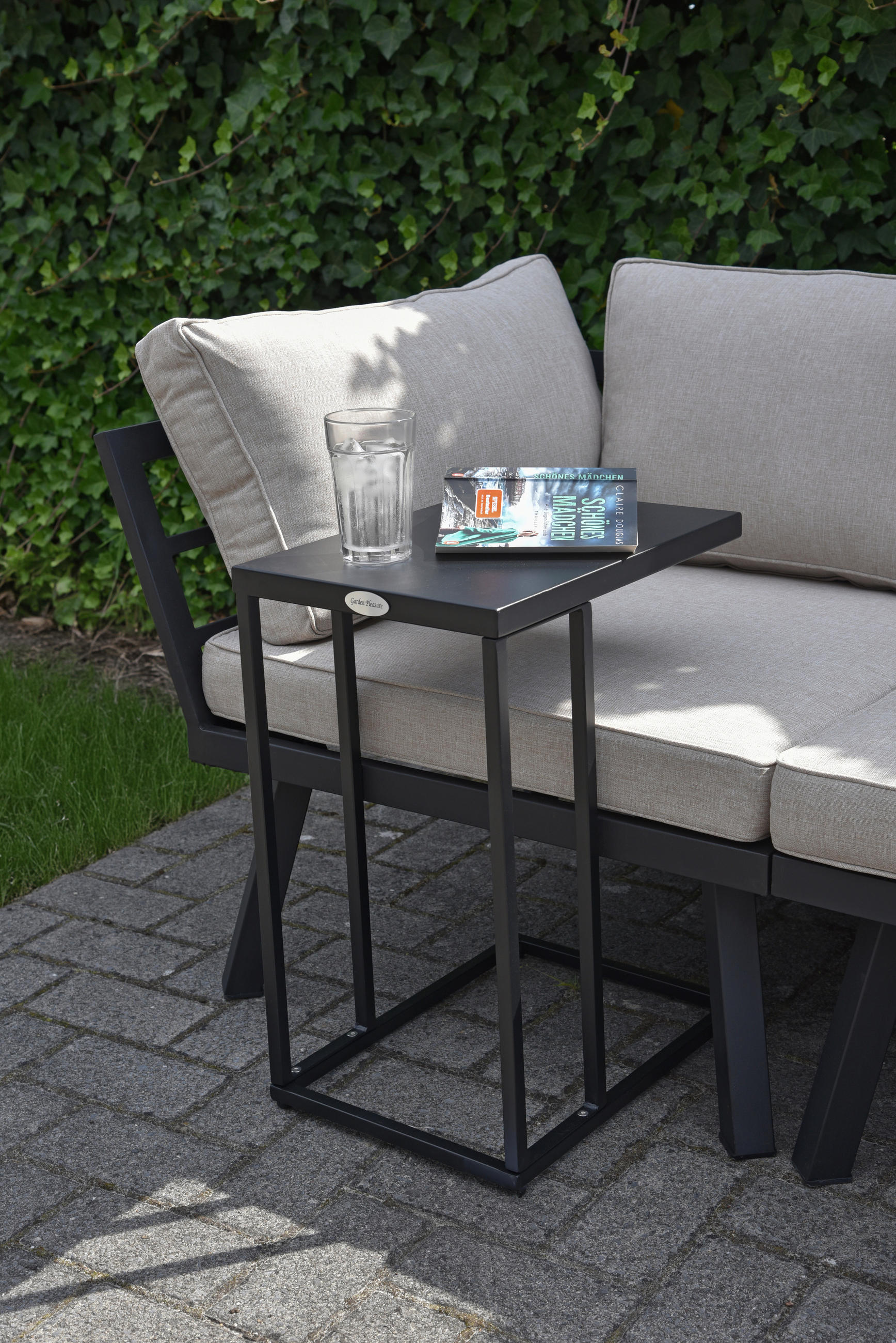 GARTENBEISTELLTISCH 43/30,5/56,5 cm  - Schwarz, Basics, Metall (43/30,5/56,5cm) - Gardenson