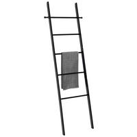 TÖRÖLKÖZŐTARTÓ LÉTRA 43/170/33 cm  - fekete, Basics, fa (43/170/33cm) - Wenko
