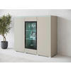 HIGHBOARD Vera  in 120/103,3/39,5 cm  - Kaschmir/Beige, Trend, Glas/Holzwerkstoff (120/103,3/39,5cm) - P & B