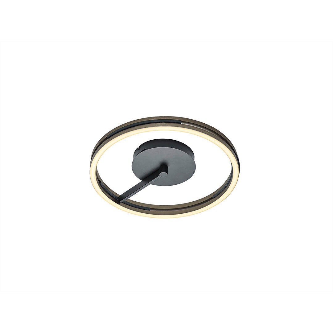 LED-DECKENLEUCHTE Ben 45 cm  - Bronzefarben, MODERN, Metall (45cm) - elements by BANKAMP