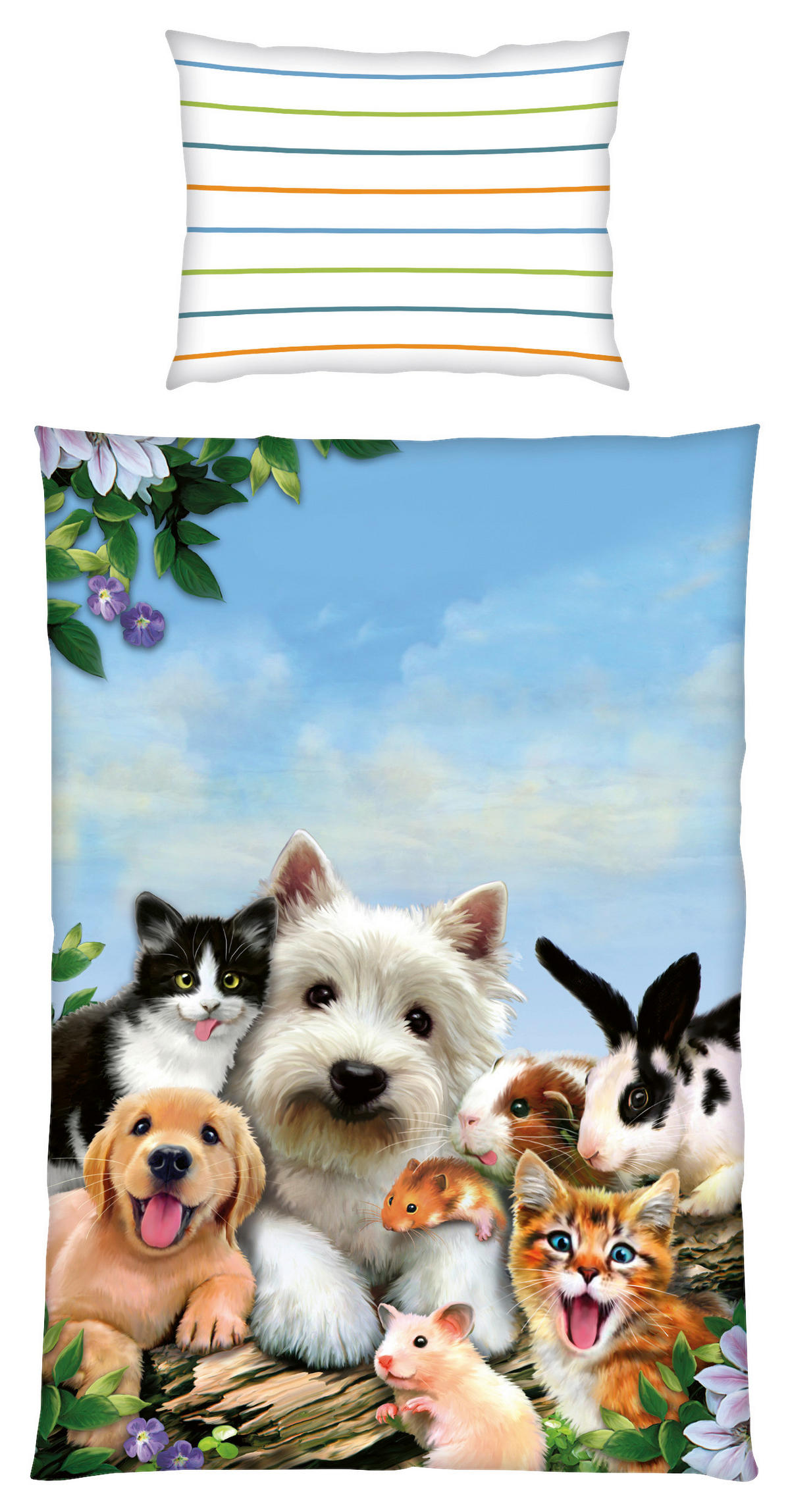 DĚTSKÉ POVLEČENÍ 140/200 cm  - vícebarevná, Konvenční, textil (140/200cm)