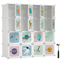 KINDERREGAL 123/123/41 cm  - Weiß, Basics, Kunststoff/Metall (123/123/41cm)