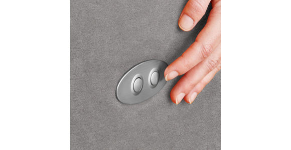 ECKSOFA  in Mikrofaser Hellgrau  301/207 cm  - Hellgrau/Schwarz, Design, Textil/Metall (301/207cm) - Xora