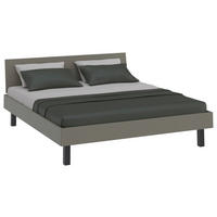 BETT 180/200 cm,  in Grau, Grün  - Schwarz/Grau, Design, Metall (180/200cm) - Xora