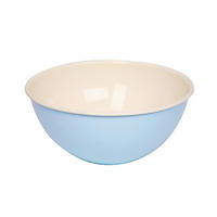 SALATSCHÜSSEL   - Blau, Basics, Metall (30,2/30,2/13,6cm) - Riess