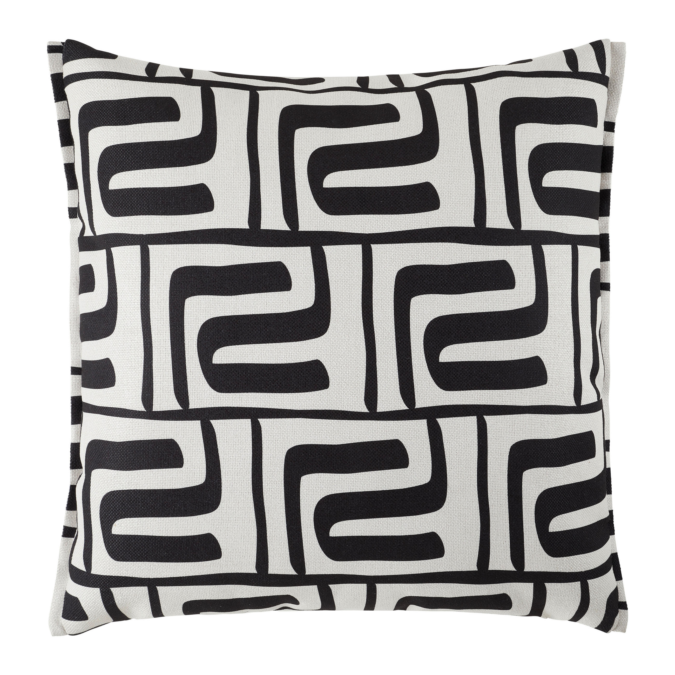 Prydnadskudde Ottawa   60/60/60 cm  - beige/svart, Modern, textil (60/60/60cm) - Premium Living