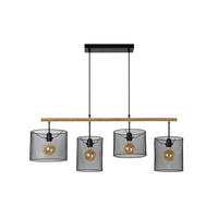 HÄNGELEUCHTE BASKETT 107/23/175 cm   - Schwarz, Basics, Metall (107/23/175cm) - Lucide