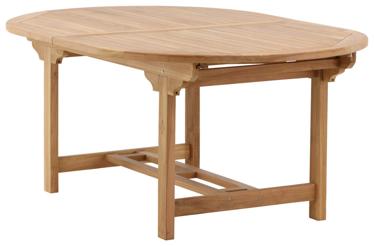 GARTENTISCH 180/120/75 cm  - Teakfarben, KONVENTIONELL, Holz (180/120/75cm) - Gardenson