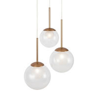 PENDELLAMPA 40/64,1 cm  - guldfärgad, Modern, metall/glas (40/64,1cm) - MAYTONI