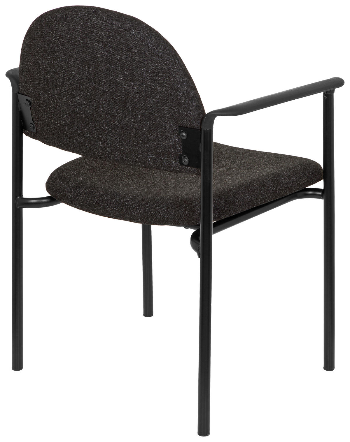 BESUCHERSTUHL Schwarz, Dunkelgrau  - Dunkelgrau/Schwarz, Basics, Kunststoff/Textil (55/84/42cm) - MID.YOU
