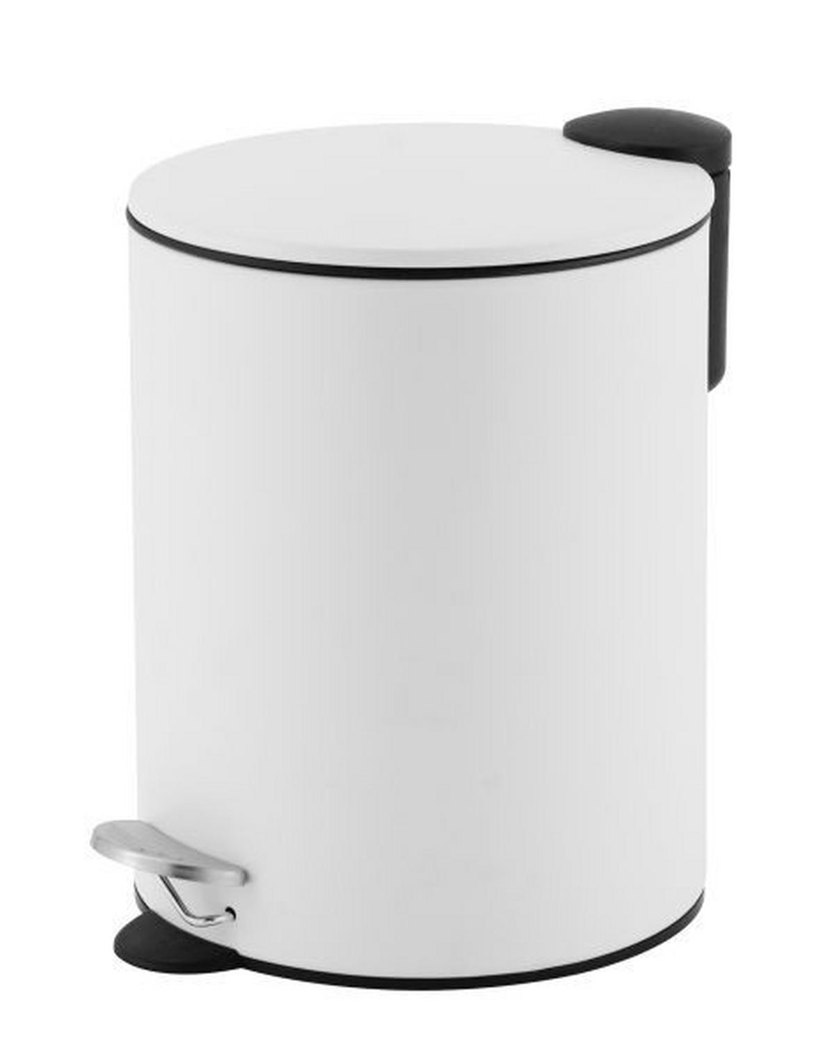 KANTA SA PAPUČICOM  5 l   - bela, Osnovno, metal (20,5/27,5cm) - Homeware