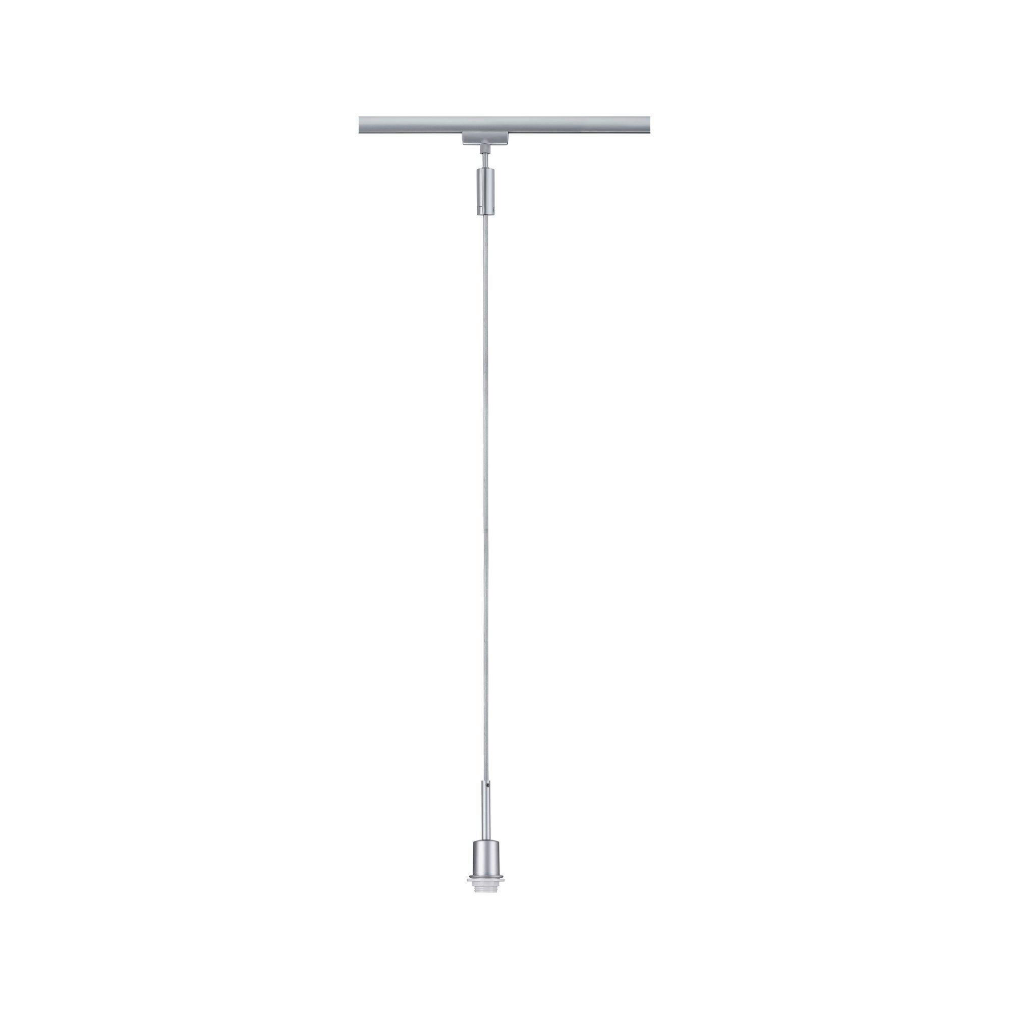 SCHIENENSYSTEM-HÄNGELEUCHTE - Chromfarben, Basics, Kunststoff/Metall (4,4/135cm) - Paulmann