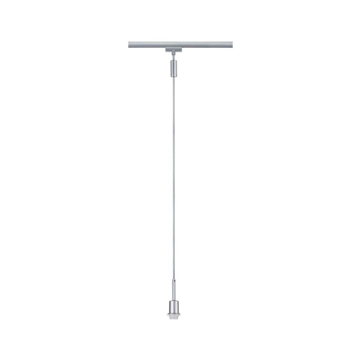 SCHIENENSYSTEM-HÄNGELEUCHTE - Chromfarben, Basics, Kunststoff/Metall (4,4/135cm) - Paulmann