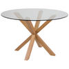 MATBORD i metall, glas  119/75,5 cm  - klar/ekfärgad, Trend, metall/glas (119/75,5cm) - Best Price
