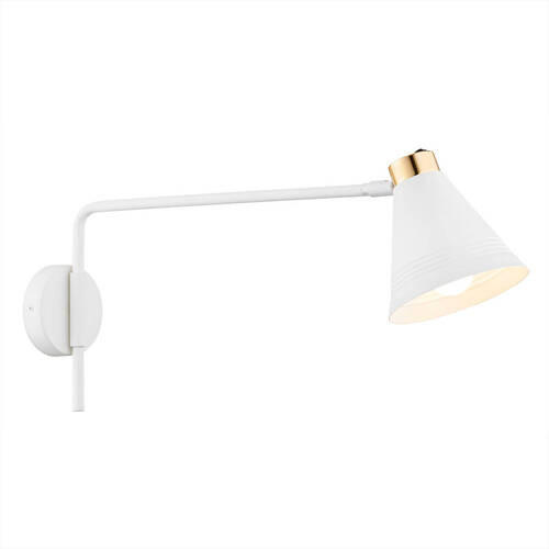 Thumbnail - Wandleuchte Argon Avalone, Weiß, Gold, Metall, länglich,länglich, 57x15x24 cm, CE, drehbar, schwenkbar, Lampen & Leuchte...