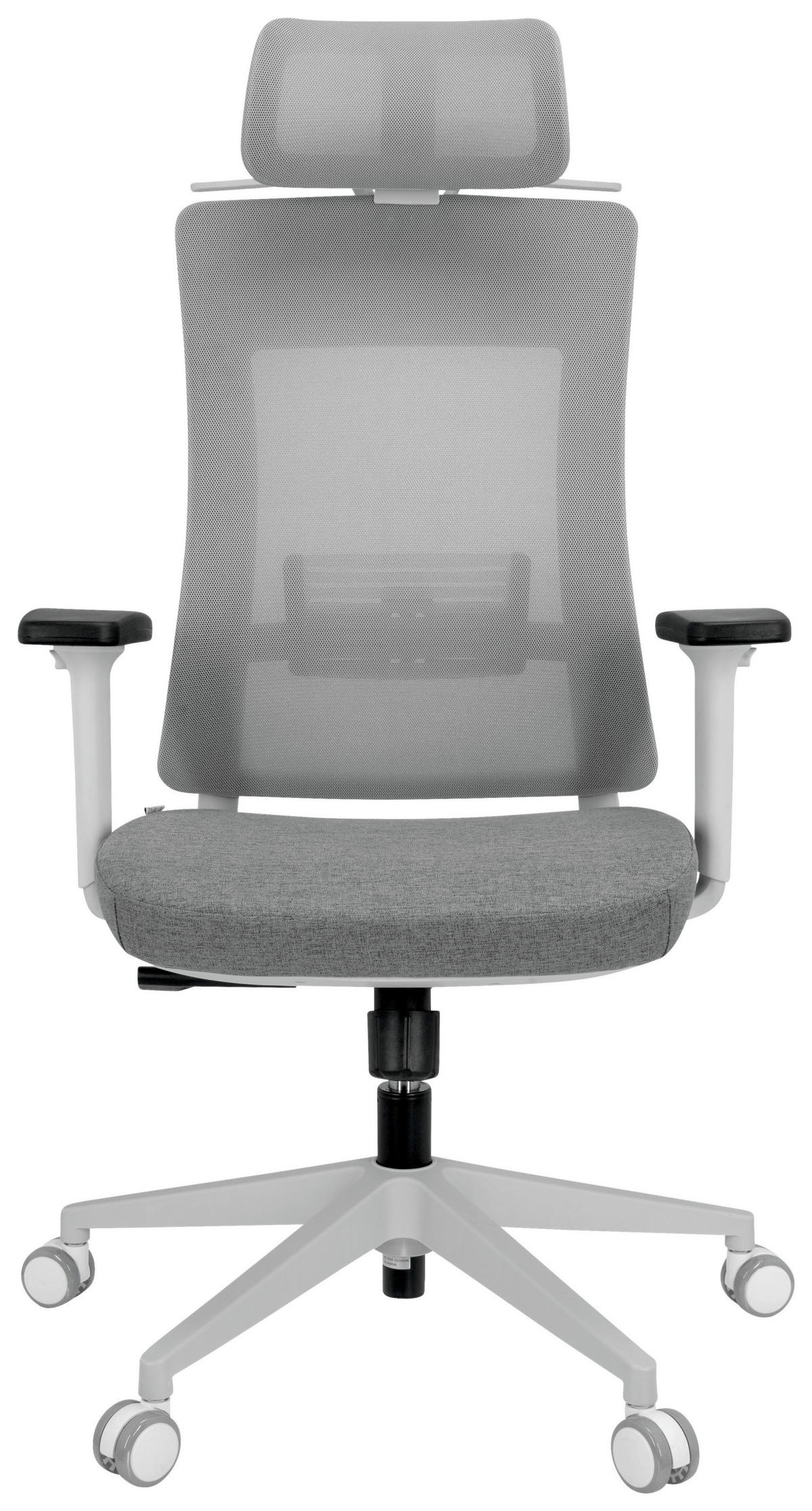 DREHSTUHL Netzbespannung, Flachgewebe Grau  - Grau, Basics, Kunststoff/Textil (66/120/60cm) - MID.YOU
