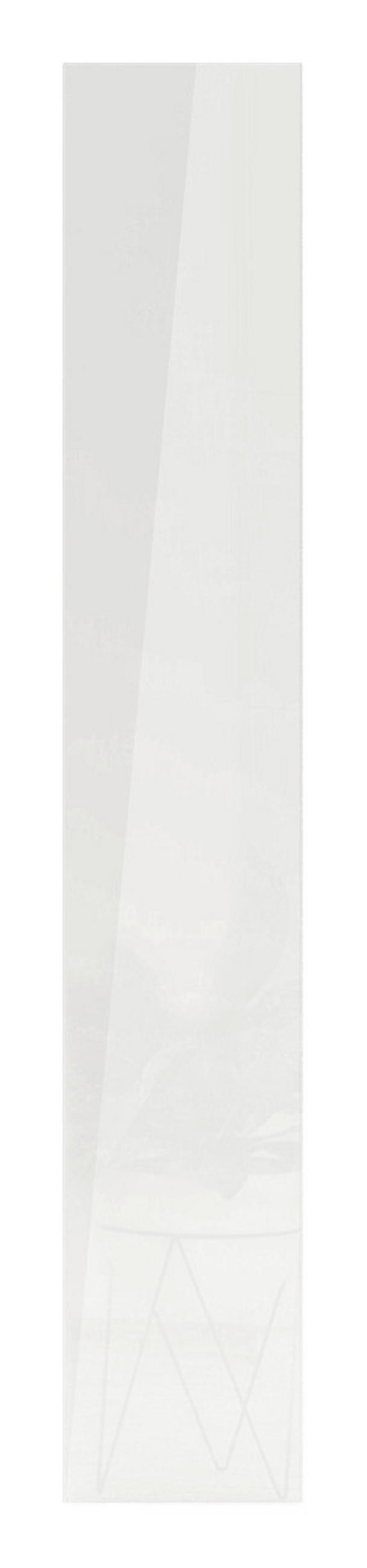DVERE, biela s vysokým leskom, 45,3/234,8/1,8 cm - biela s vysokým leskom, Konventionell, kompozitné drevo (45,3/234,8/1,8cm) - Hom`in