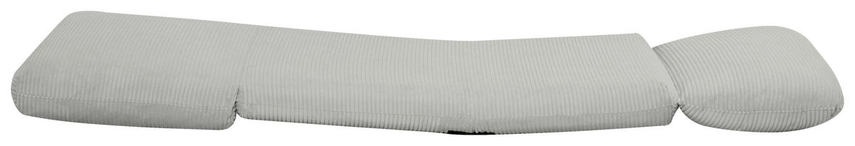 BÄDDFÅTÖLJ i manchester ljusgrå  - ljusgrå, Design, metall/textil (82/58/78cm) - Livetastic
