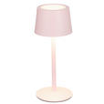 AKKU-TISCHLEUCHTE 9/22 cm  - Rosa, Basics, Metall (9/22cm) - Novel