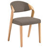 STUHL Braun, Eichefarben Altholz, Eiche massiv  - Eichefarben/Braun, Design, Holz/Textil (53/82/57cm) - Voglauer
