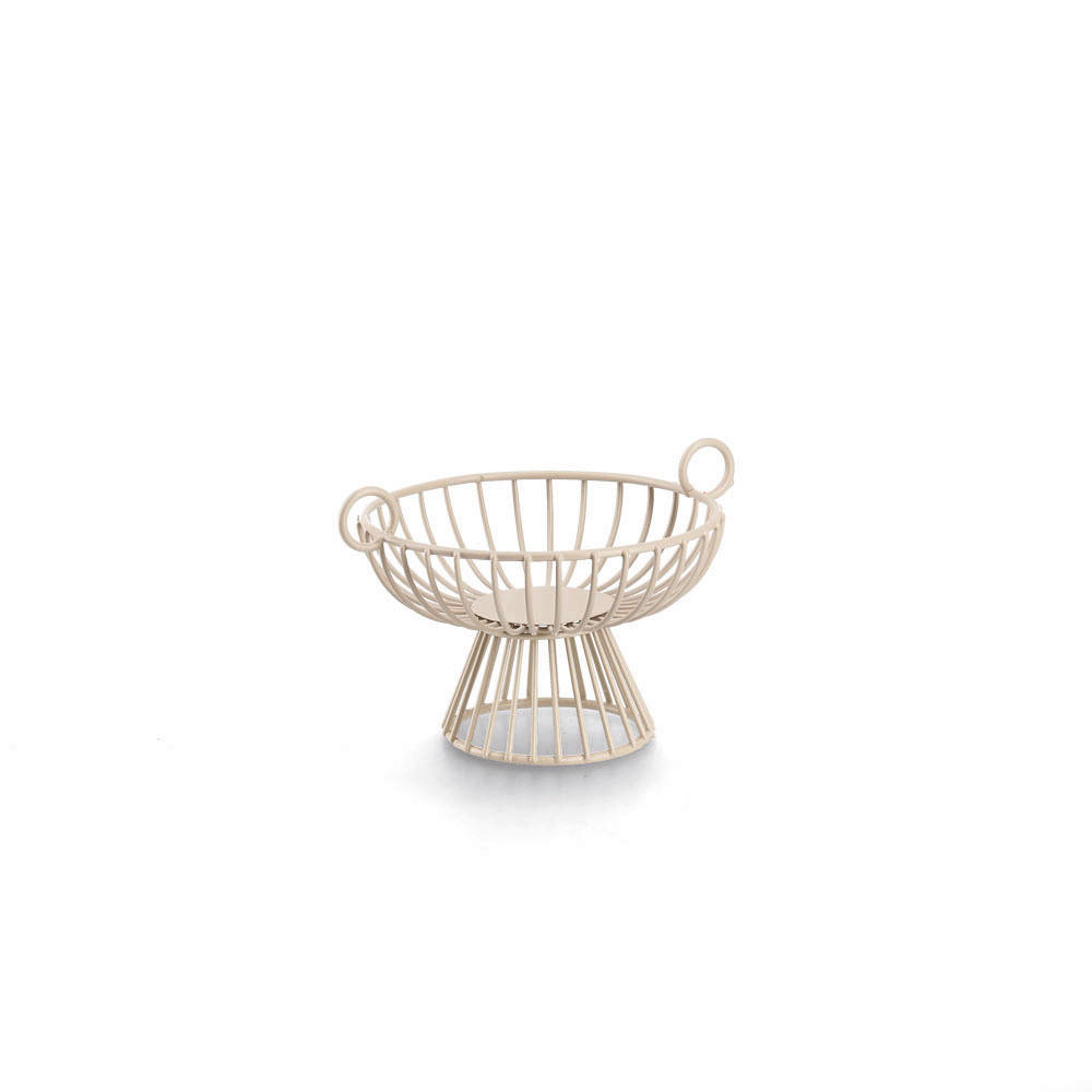 OBSTKORB  - Beige, Basics, Metall (25,3/20,5/15cm) - Zeller Present