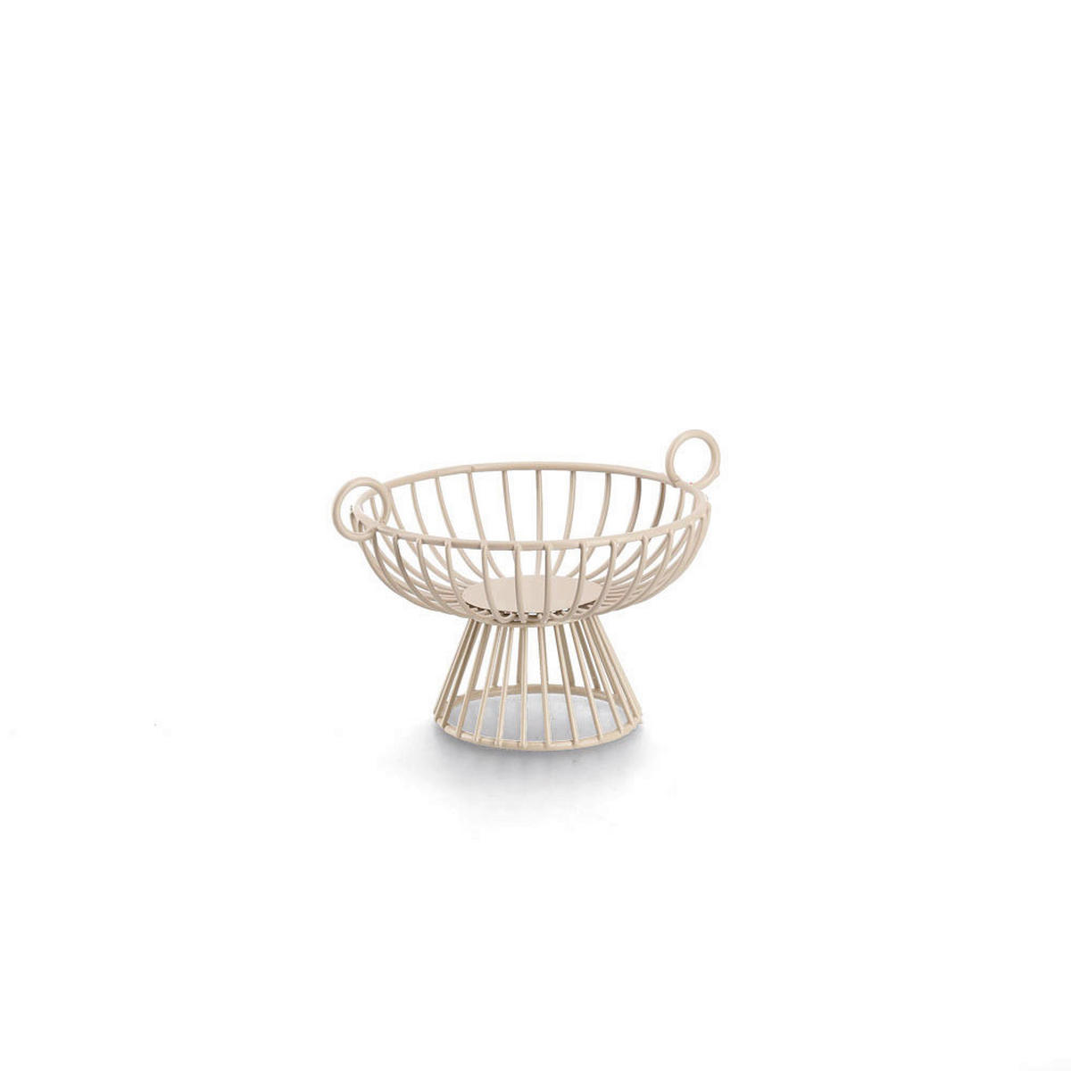 OBSTKORB  - Beige, Basics, Metall (25,3/20,5/15cm) - Zeller Present