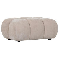 HOCKER in Textil Beige  - Beige/Schwarz, Konventionell, Kunststoff/Textil (86/42/57cm) - Carryhome