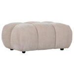 HOCKER in Textil Beige  - Beige/Schwarz, KONVENTIONELL, Kunststoff/Textil (86/42/57cm) - Carryhome