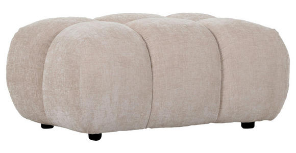 HOCKER Flachgewebe Beige - Beige/Schwarz, KONVENTIONELL, Kunststoff/Textil (86/42/57cm) - Carryhome