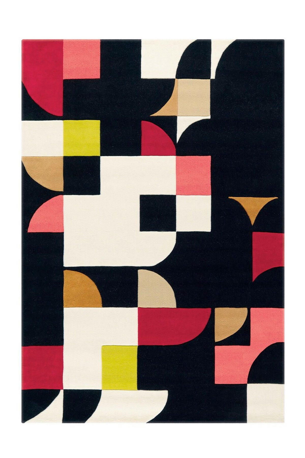 FLACHWEBETEPPICH 170/240 cm  - Multicolor/Schwarz, Basics, Textil (170/240cm) - Novel